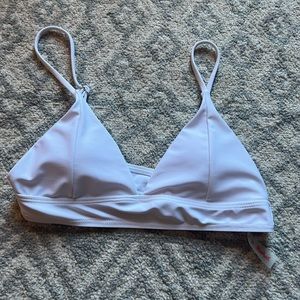 white romper swimsuit top size small